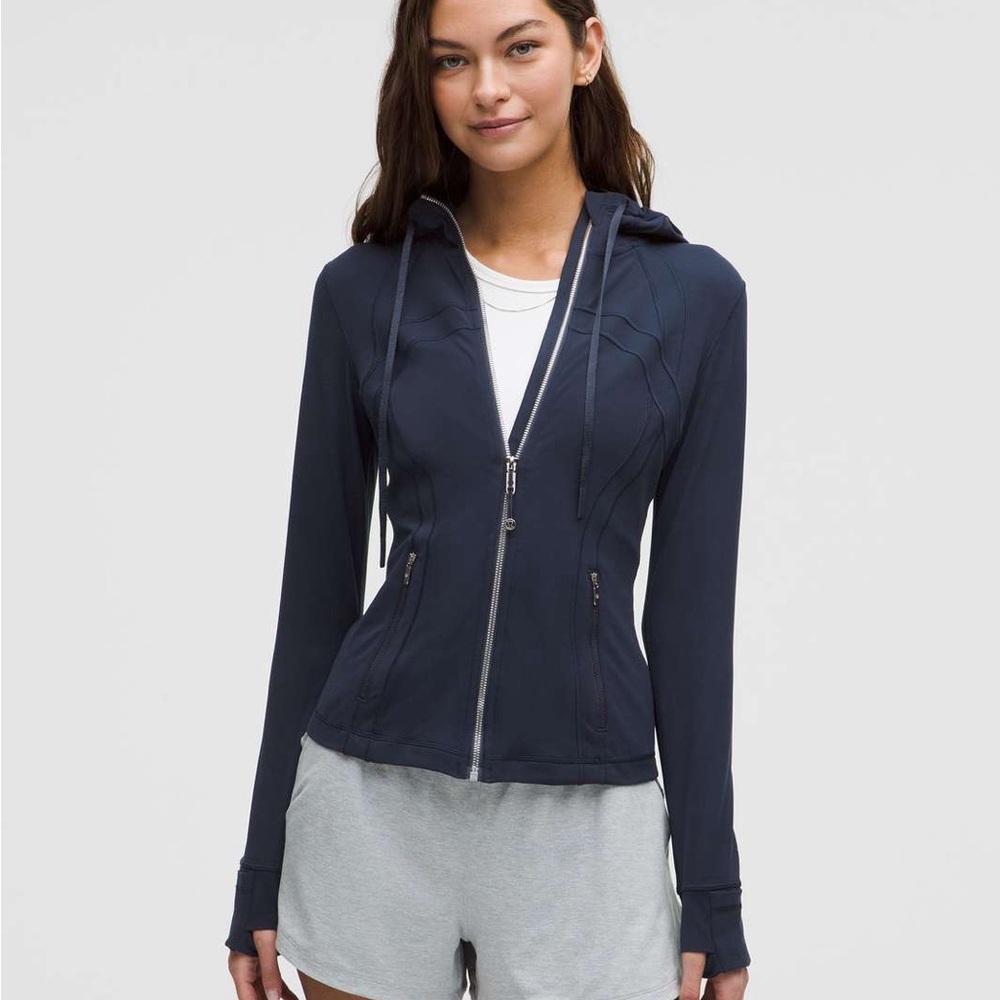 Lululemon Hooded Define Jacket *Nulu (True Navy/Mirror Silver)